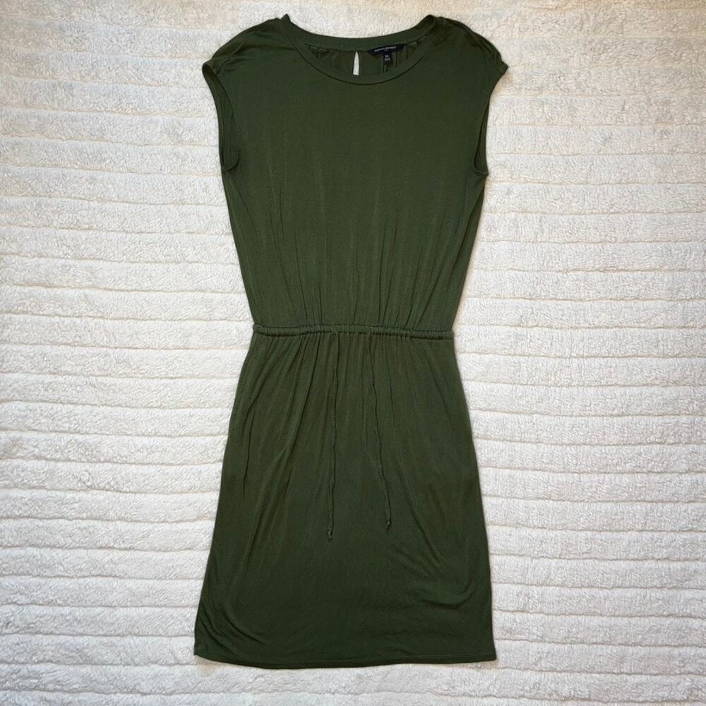 Banana Republic Olive Green Sleeveless Comfy Drawstring Dress